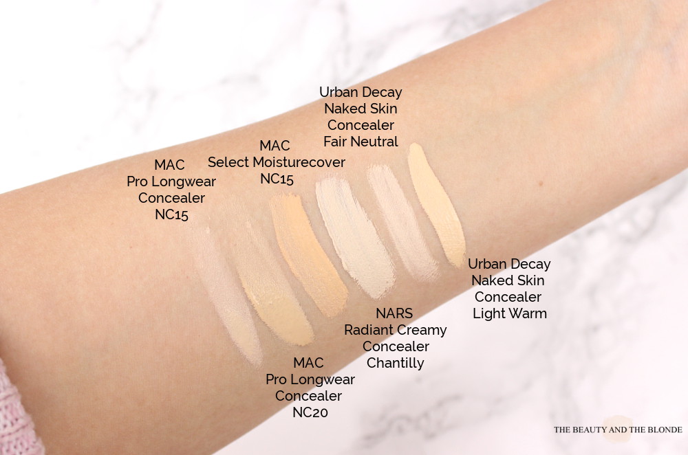 Make Up Collection High End Concealer Swatches Compared Vergleich