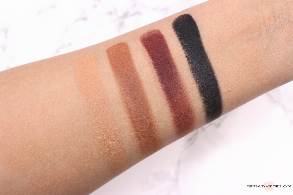 melt cosmetics the dark matter stack swatches review blurr enigma unseen