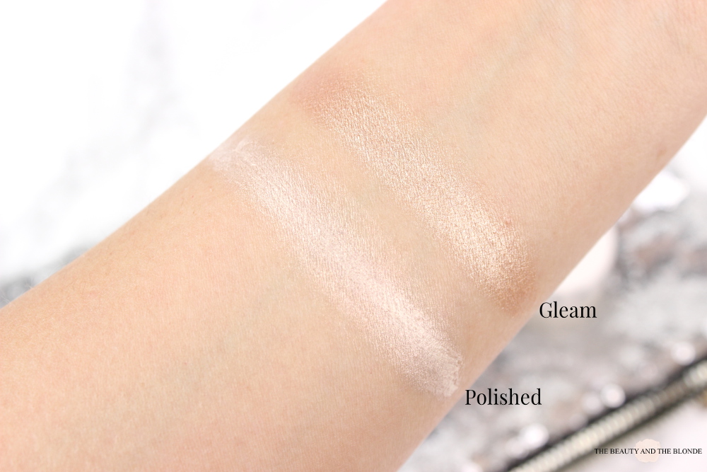 Swatches Topshop Glow Highlighter Polished Gleam Cream Highlight