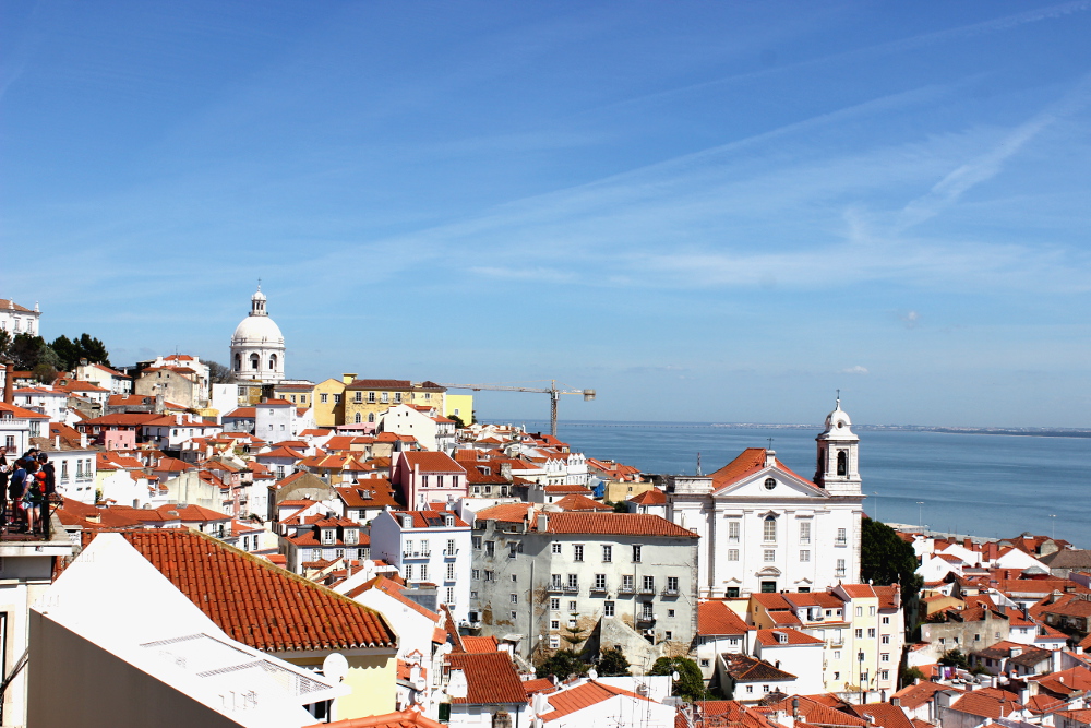 Lissabon Miradouro Santa Luzia Aussicht View Travel Guide Diary