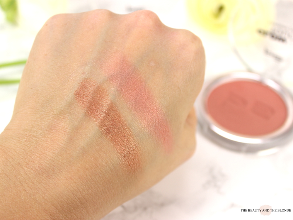 p2 glow touch blush touch of amber touch of peony swatch review drogerie