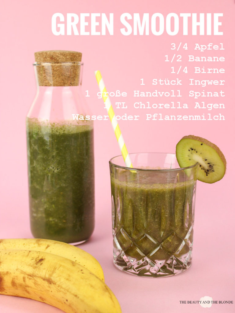 Rezept Recipe Green Smoothie Grün Chlorella Algen Beta Reu Rella