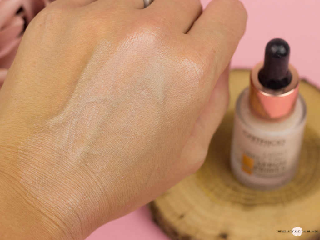 Swatch Catrice Light Correcting Serum Primer Drogerie Drugstore Highlighter Review
