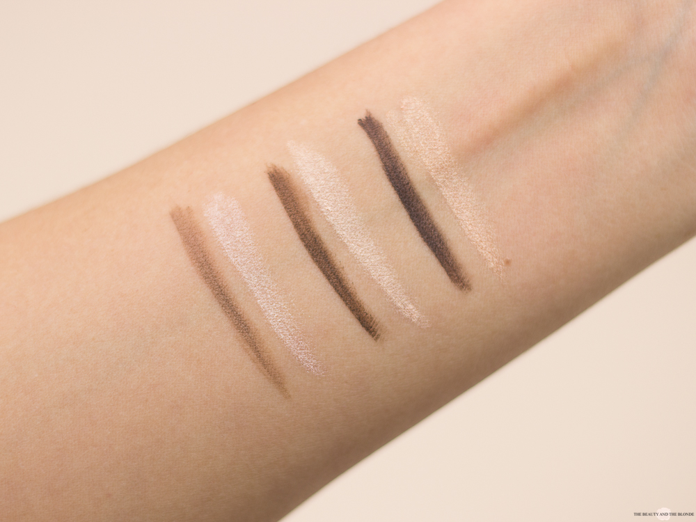 L.O.V Code: Nude Collection Eyebrow Pomade & Highlighter Swatches Review